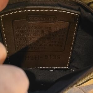 Coach Black and Brown Leather Interior